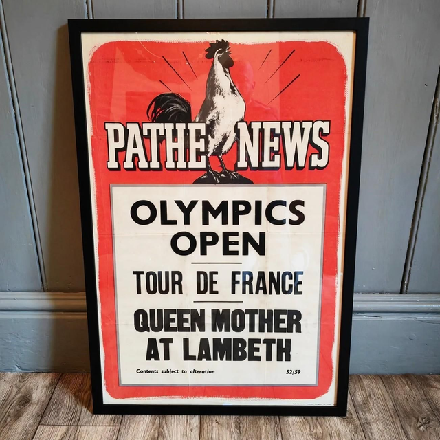 Pathe News Theatre Poster (Olympics opening) SOLD! 
