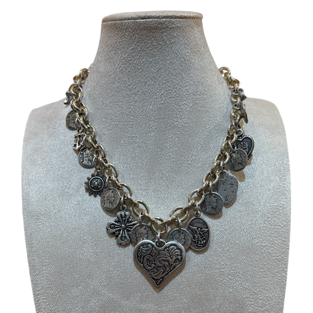 Collana cuore silver medium 25NL-16