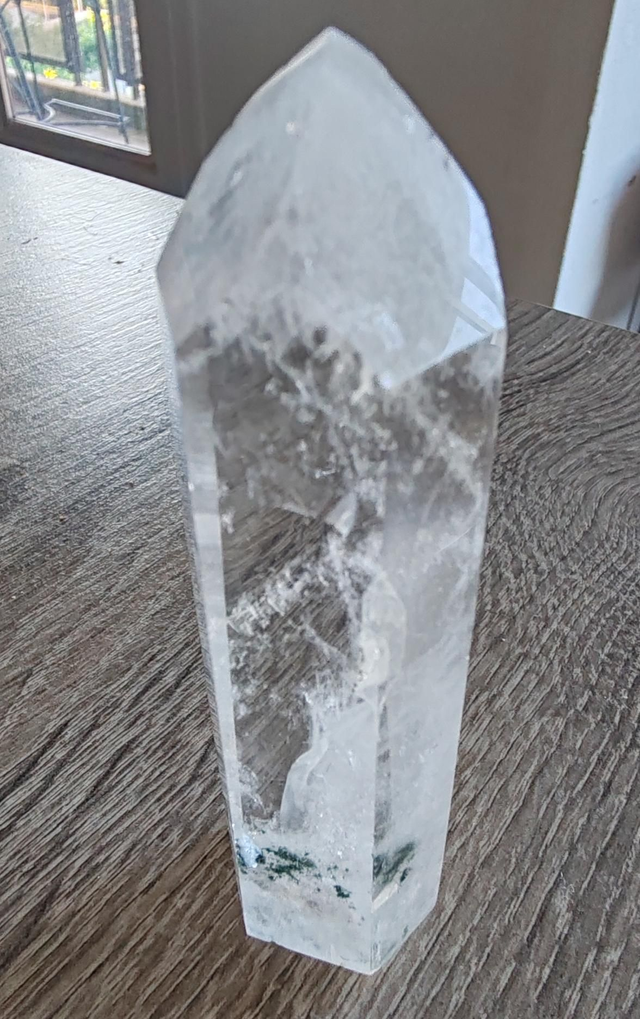 Pointe polie cristal de roche 