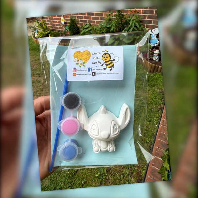 Stitch Painting Kit - Disney Theme - Lilo &amp; Stitch - Party Bag Filler - Kids Activity - Painting kit - Birthday Activity 