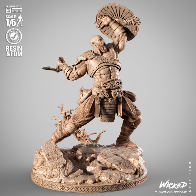 STATUE GOD OF WAR : KRATOS, série gaming