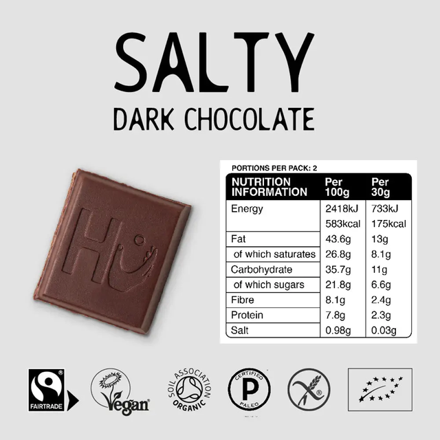 Hu Organic Salty Dark Chocolate Bar