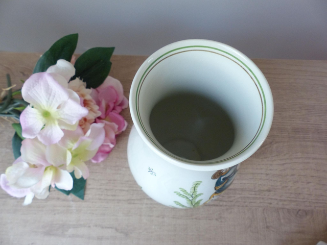 Vase en faïence de Gien, décor Bicentenaire de la Révolution française 'Vive la Nation et le bon tabac', cadeau fumeur, décoration maison