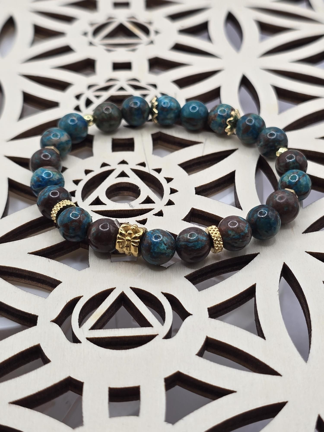 Bracelet Chrysocolle 0,8 cm 