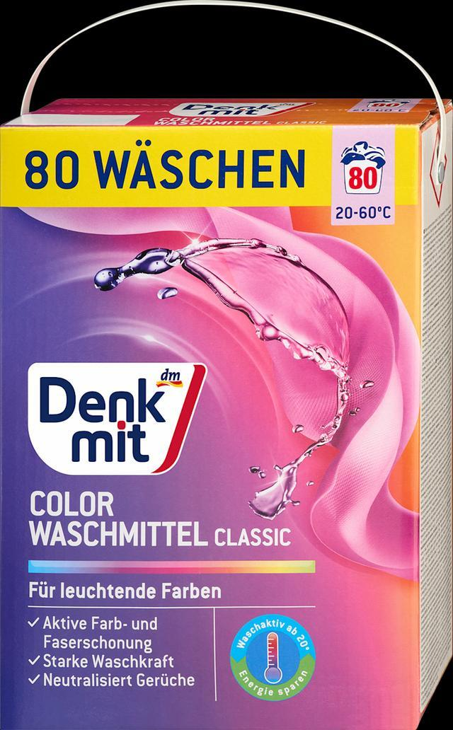 Denkmit Colorwaschmittel Pulver, 80 Wl