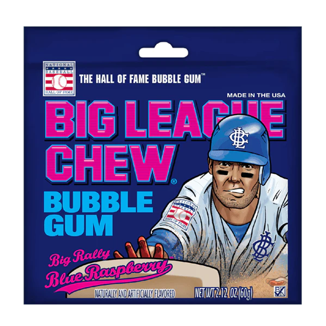Big League Chew Bubblegum Blue Raspberry (60g)