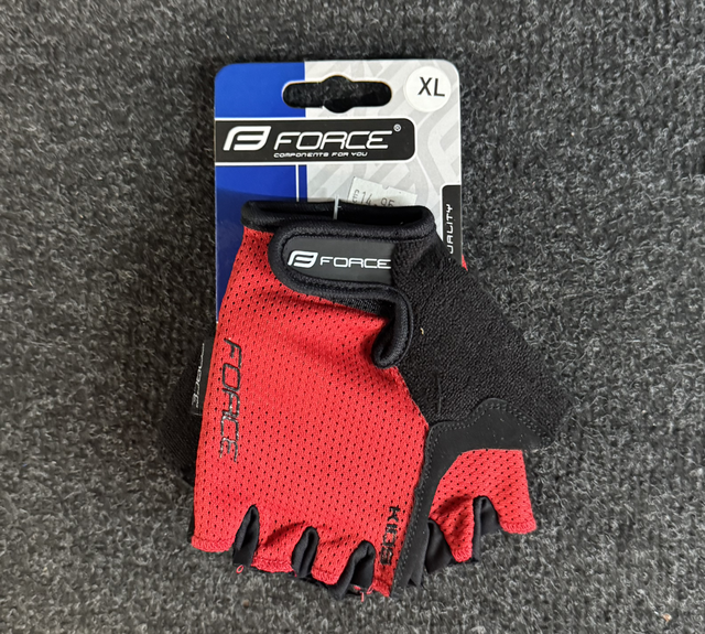 Force Kids Cycling Mitts - Red 
