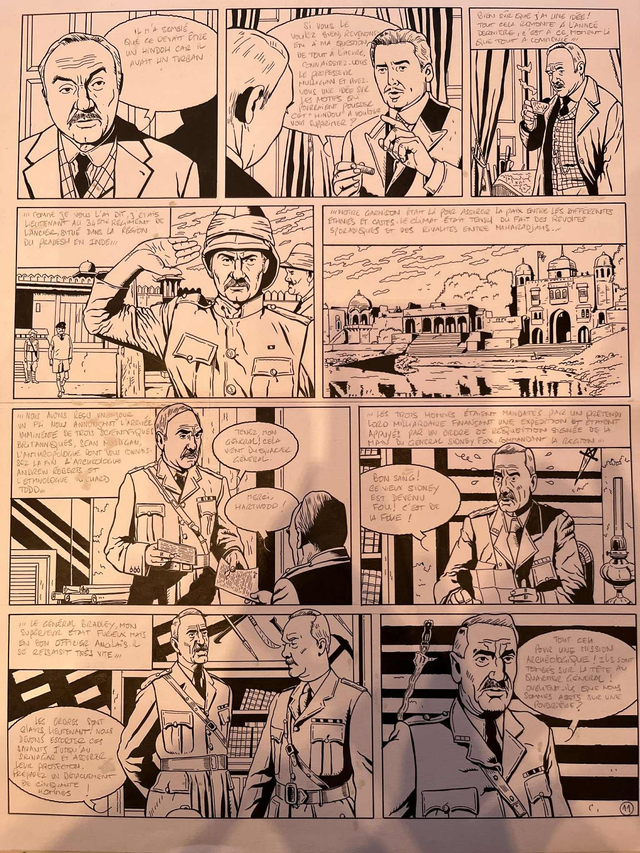 Planche originale de BD : SIR HENRY (Les mystères de Whitechapel)