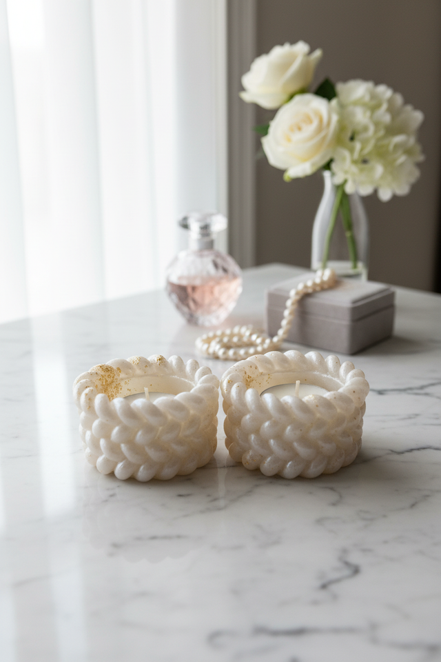 Porte bijoux Cordons - Nacre doré