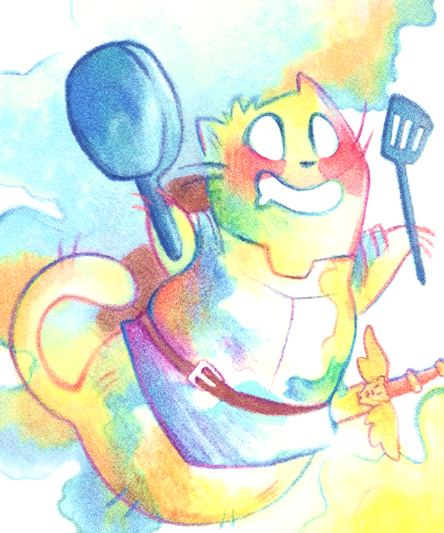 Chat Patate - Dungeon Messi - Laios