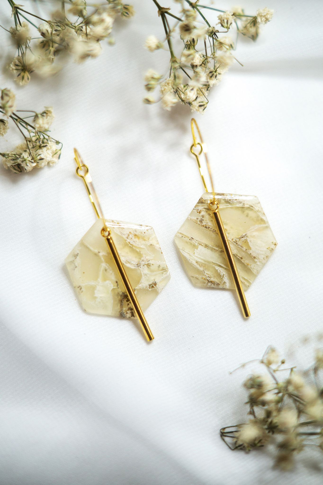 Coloris écru - Boucles Athéna