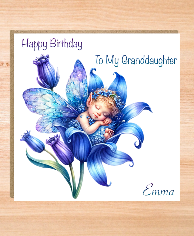 Personalised Fairy Birthday Card
