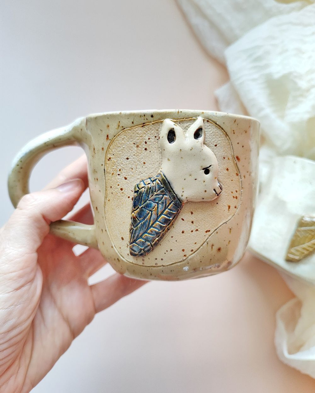 Kubek z chihuahua (nakrapiany)