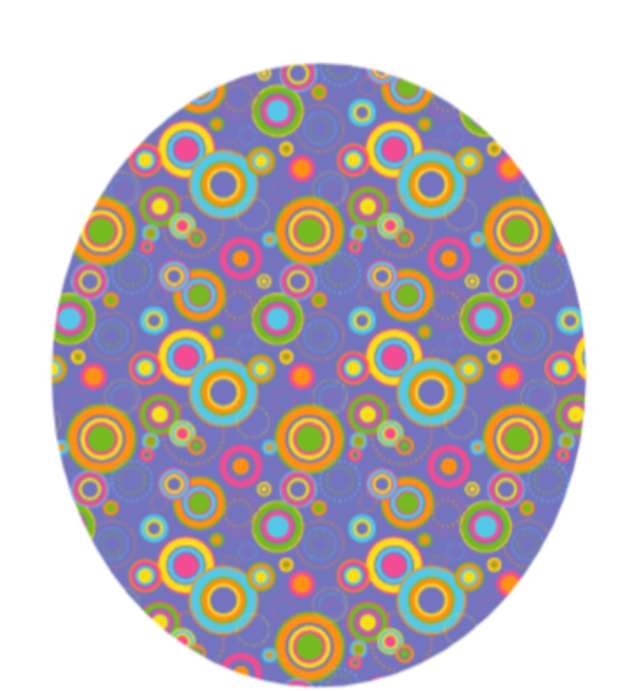 Circles on Purple Overpatch/sticker