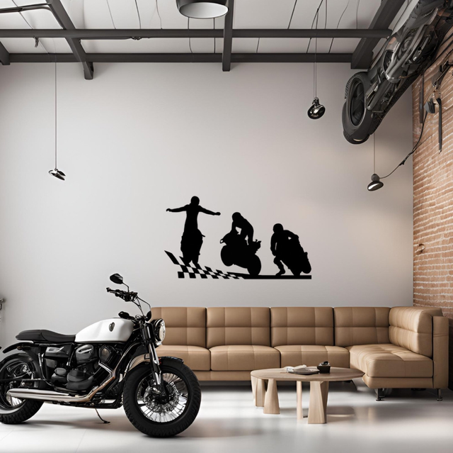 Décor moto Gp 2 (70x39cm)