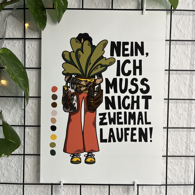 A4 Print Nein, ich muss nicht zweimal laufen