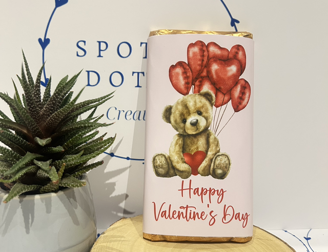 Valentines galaxy chocolate bar 