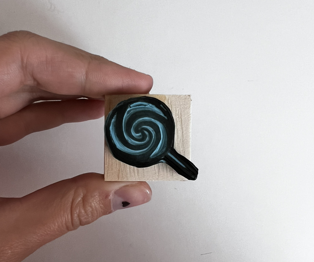 Tampon Bonbon Sucette (Jour 4 - Stamp-Tober 2025)