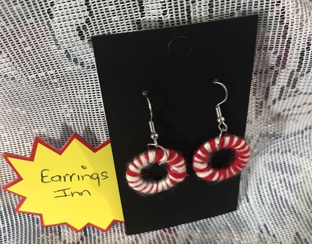 Mixed Coloured Knitted Dangling Earrings - MCDE05