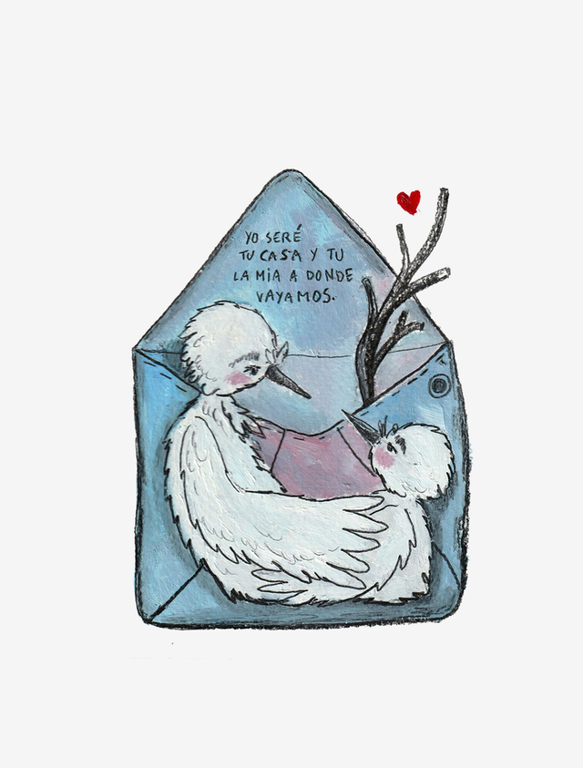 Sobre de pájaros -Print