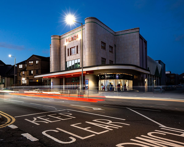 Plaza Cinema at Night