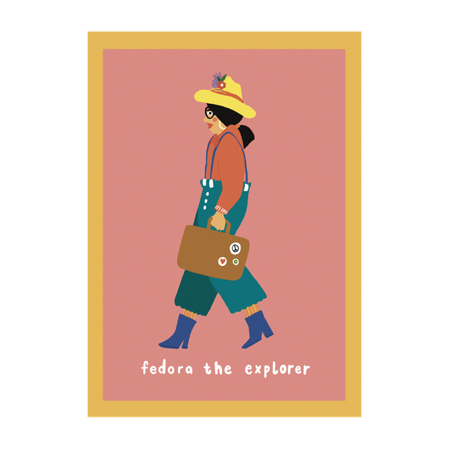 A4 Print - Fedora The Explorer V2