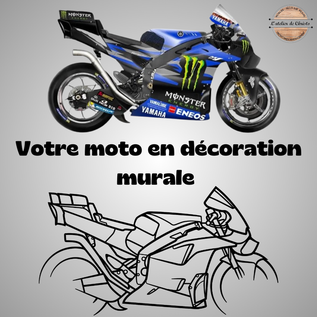 Photo de votre moto en décoration 