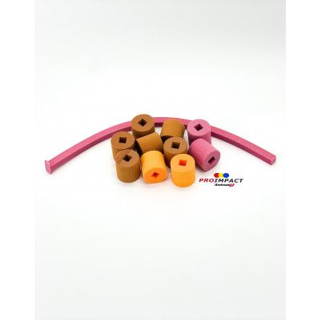 KIT PRO IMPACT UNIVERSEL (6marrons/2roses/2oranges)