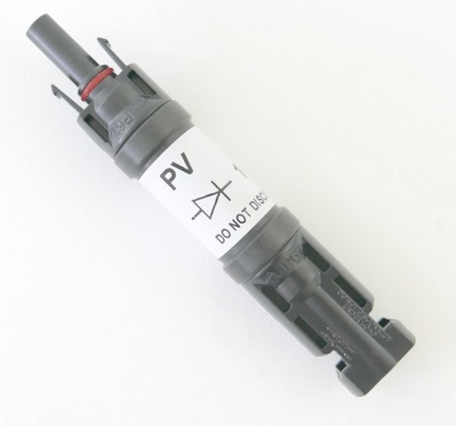 MC4 Blocking diode adapter, rated 20A