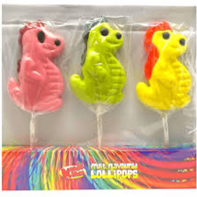 Dinosaur rock lolly pop fruit flavour 