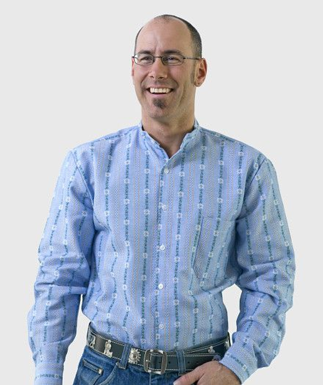 Chemise sans Col L.M Bleu Ciel