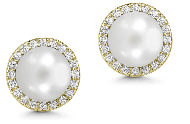 Ohrstecker Palermo – Zarte Eleganz in Gold und Perle