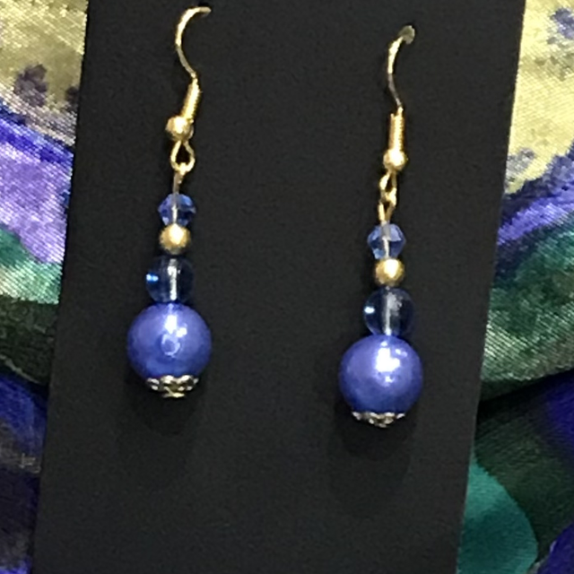Blue Dangling Earrings - BLDE18