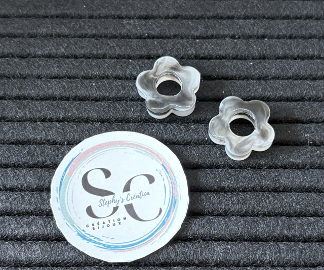 🌈Pampille &quot;ANNA&quot; – Baby Fleur Marbrée Noire &amp; Blanche