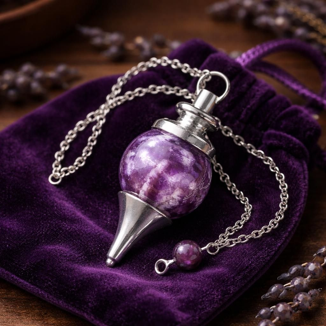 "Améthyste" - Pendule sphère P-01