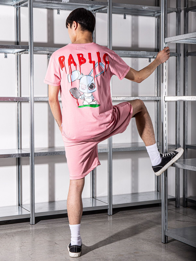 B96959O5 - PABLIC T-shirt girocollo mezza manica stampa