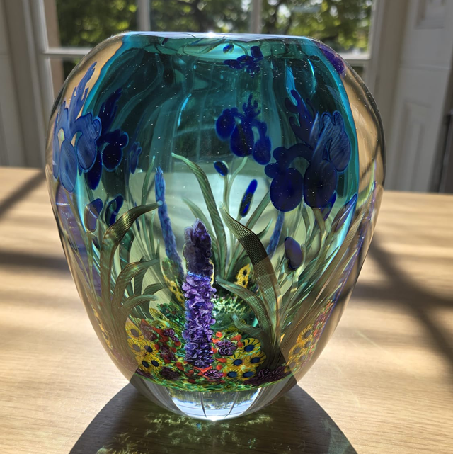 Chris Heilman “Iris Garden” Vase – 2000