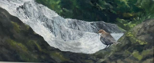 DB76 Dipper, Nant Treflyn by Deb Bunker, 107x56cm Oil on Panel