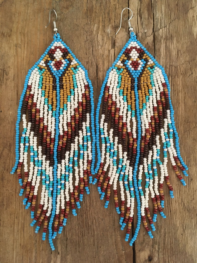 BOUCLES D'OREILLES EN PERLES