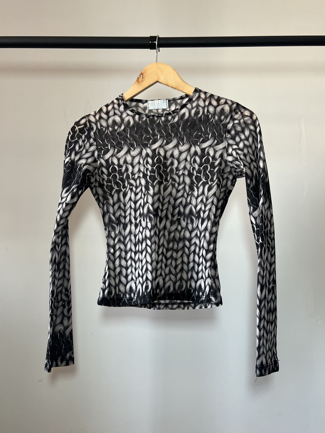 Trompe-l'oeil mesh top #0066 