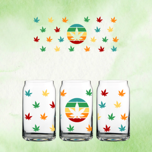 Verre Rouge Jaune Vert