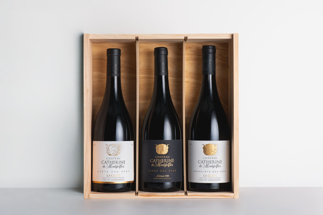 Caisse Bois 3 Bouteilles