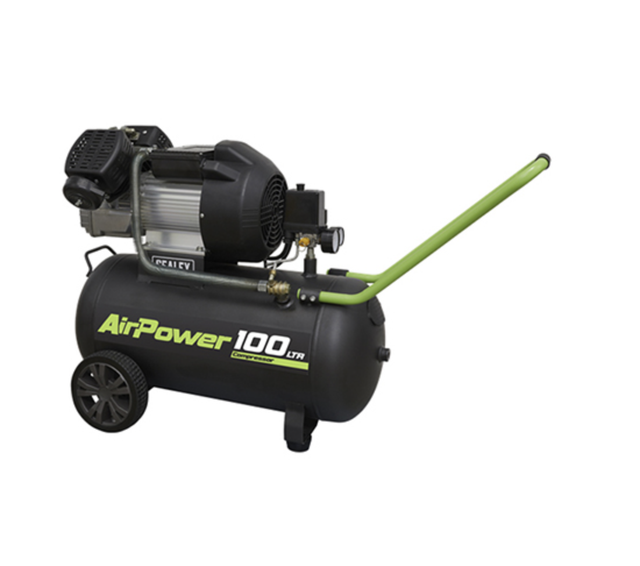 Sealey SAC10030VE Compressor 100ltr V-Twin Direct Drive 3hp