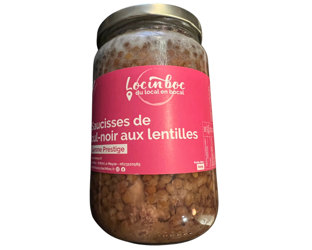 Saucisses de cul-noir aux lentilles