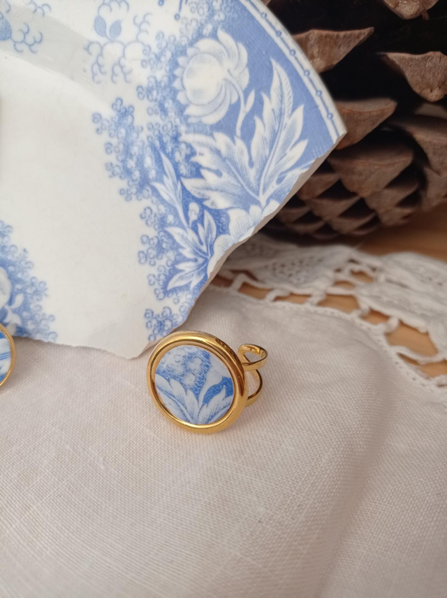 Bague doré à l&#039;or fin &quot;Jardinière&quot;