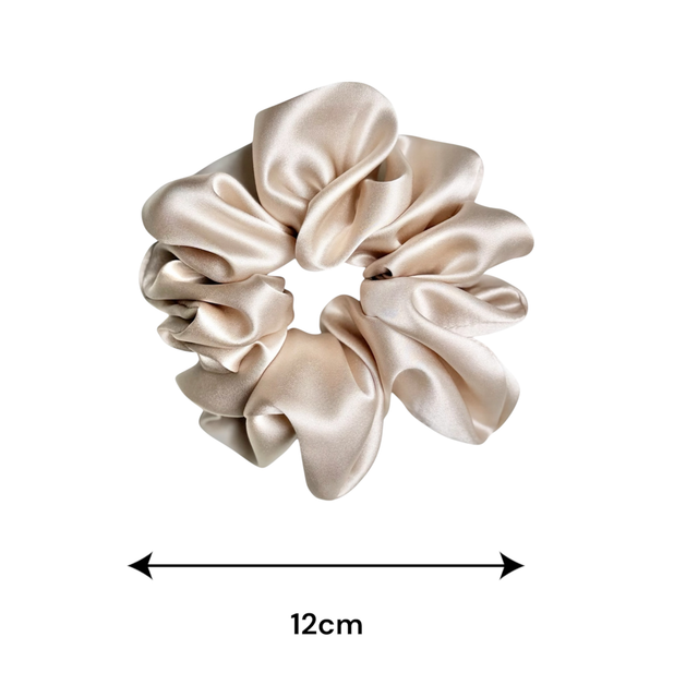 Chouchou en soie - Taille classique - Blanc