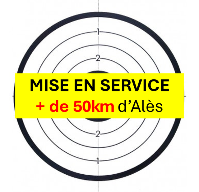 Mise en service supérieur à 50Km d'Alès