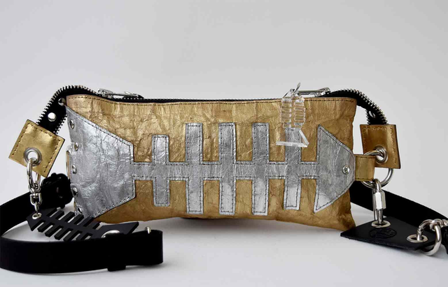 Gold chest-belt bag "Lu"