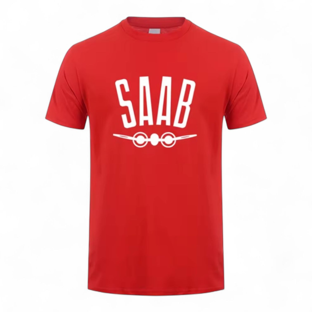 T-Shirt Saab 1949 rood