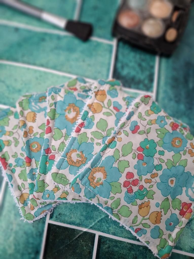 Lingettes lavables - Liberty bleu